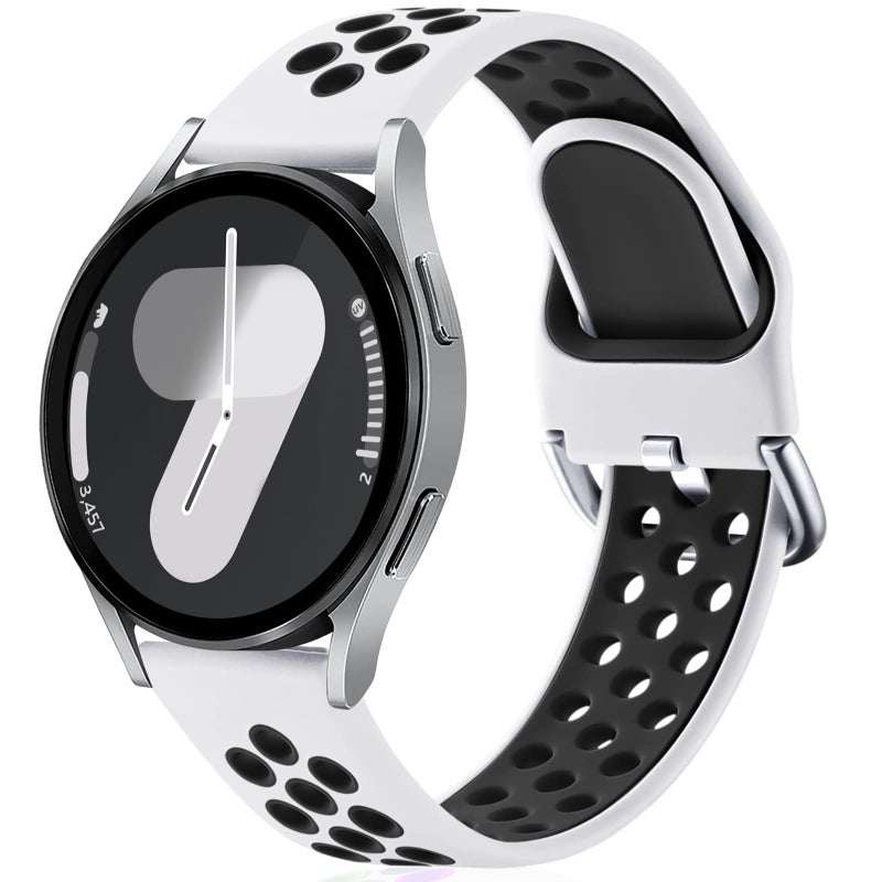 Lerobo Compatible with Samsung Galaxy Watch 7 Bands/Galaxy Watch 6 44mm 40mm/4 6 Classic 43mm 47mm, Galaxy Watch 5/5 Pro/Watch 4/Watch 3 41mm Band/Active 2, 20mm Soft Silicone Band - Image 1